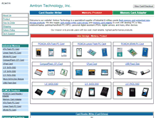 Tablet Screenshot of amtron.com